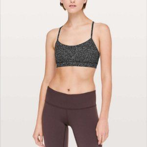 Flow Y Bra-Black and White Speckled